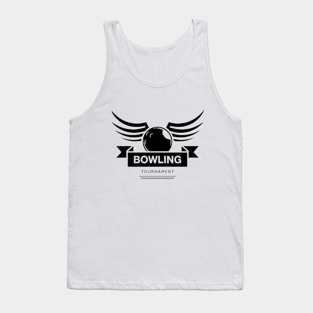 Bowling tournament Tank Top by Brainable ART